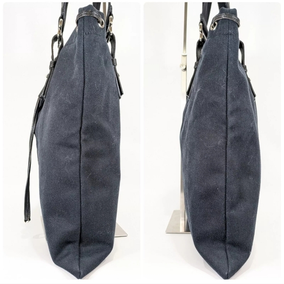 YSL 🔥 Rare 🔥 Rive Gauche Kahala Canvas and Leather Tote Bag! - Picture 6 of 10